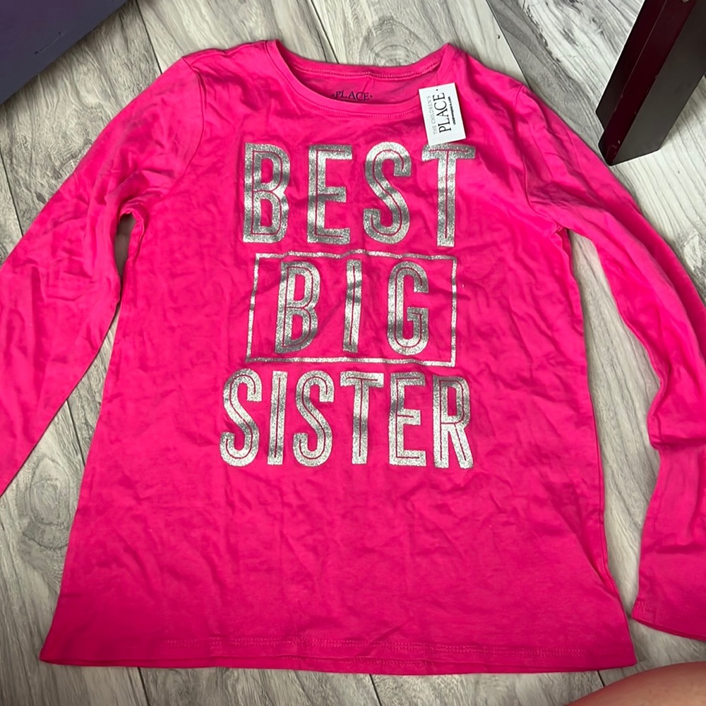 Children’s place. Best big sister shirt . NWT